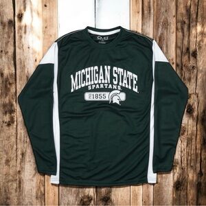 NWT Men’s Michigan State Spartans Performance Jersey Long Sleeve Shirt